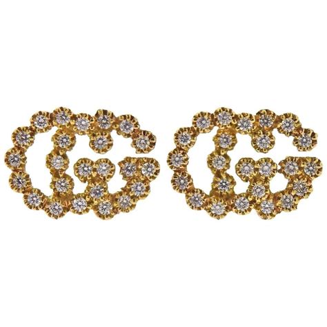 gucci running g diamond earrings|gucci mane earrings cost.